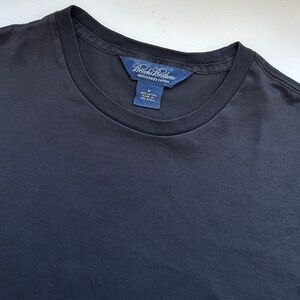 Brooks Brothers Mercerized 100% Cotton Crewneck T-Shirt Black Mens M Preppy